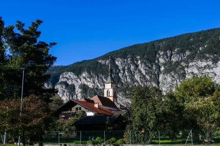 Peter and Paul Church in Silz, Tyrolの写真素材