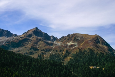 Mountain range in the late summer, Kuehtai   Tyrolの写真素材