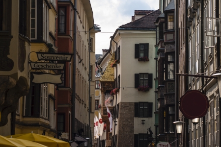 Seen Golden Roof in Innsbruck from the eastのeditorial素材