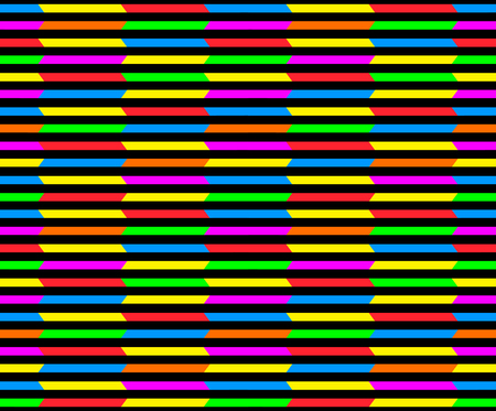 Color bars geometry on a black background. Stripe Pattern.のイラスト素材
