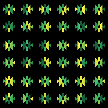 Abstract seamless ornament pattern vector illustration. Seamless floral pattern retro style.