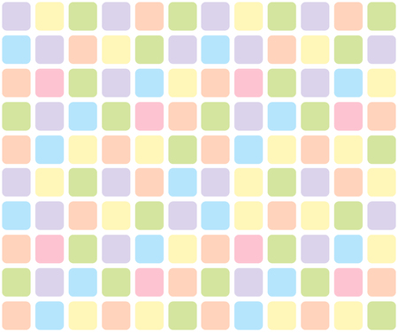 Rounded square in a handkerchief pattern, mosaic, grid, cage, seamless vector background.のイラスト素材