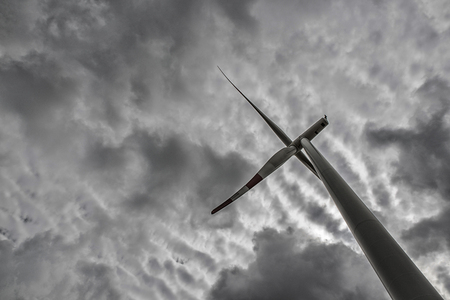 Wind power generation, renewable energyの写真素材