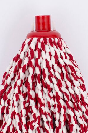 mop detail on a white backgroundの写真素材