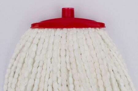 mop detail on a white backgroundの写真素材