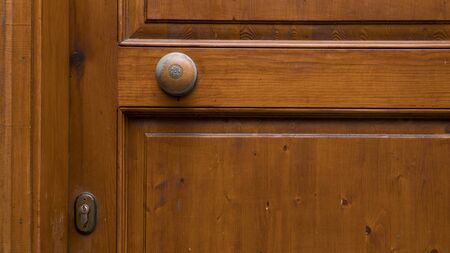 old wooden door detailの写真素材