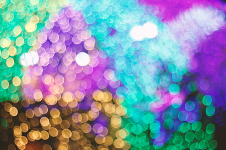 abstract blurred colourful bokeh for backgroundの写真素材