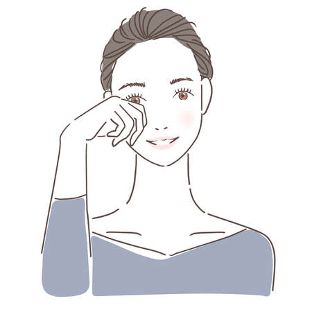 Relieved womanの写真素材