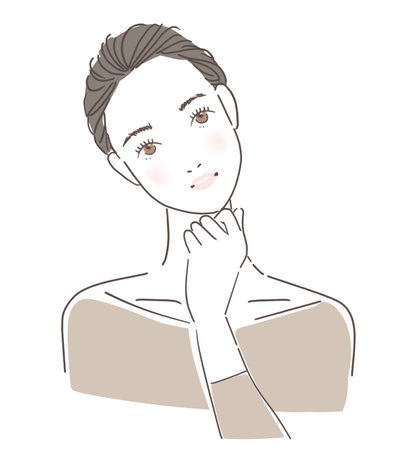 Woman thinkingの写真素材