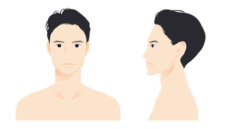 Avatar of a male upper bodyのイラスト素材