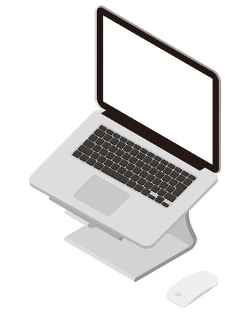Isometric  laptopのイラスト素材