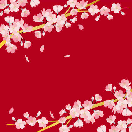 background_sakura 1_2のイラスト素材