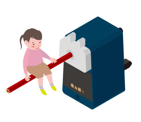 Isometric illust_kids 1_3のイラスト素材