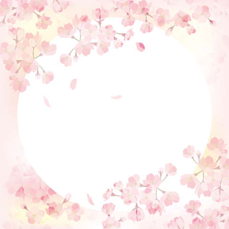 background_sakura 1_4のイラスト素材