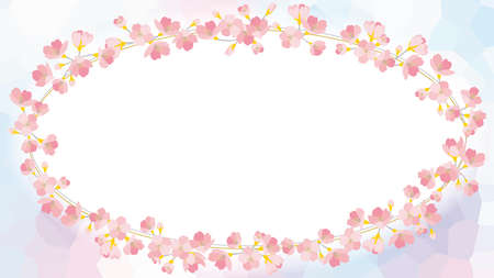 background_sakura 4_3のイラスト素材