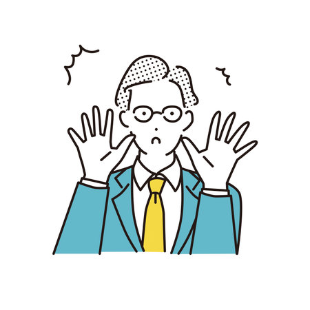 Surprised businessmanのイラスト素材