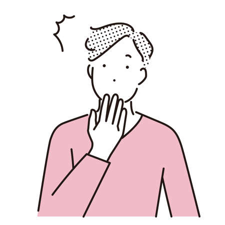 Surprised manのイラスト素材