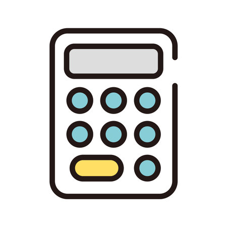 Simple calculatorのイラスト素材