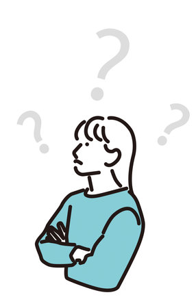A woman with a question markのイラスト素材