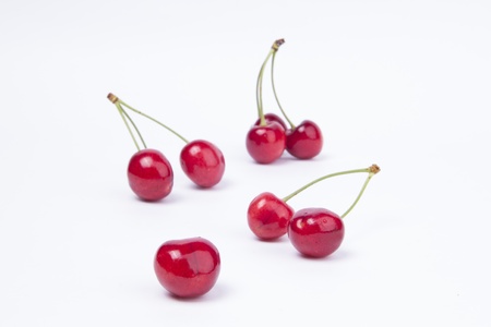 Red cherriesの写真素材