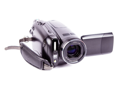 an image of tape camcorder isolated on white