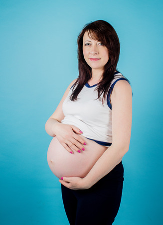 an image of pregnant womanの写真素材