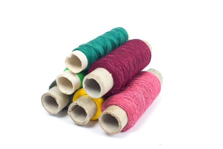 an image of Colorful sewing thread