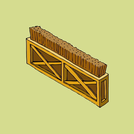 Brush fence obstacle vectorのイラスト素材