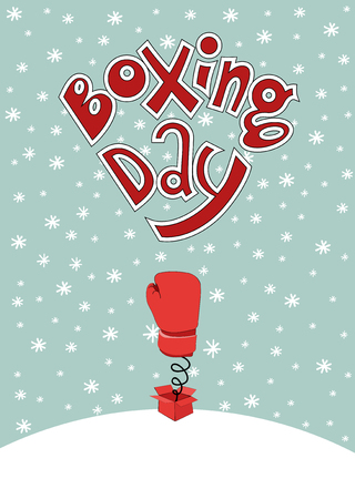 boxing day cardのイラスト素材