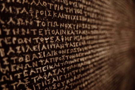 Rosetta Stone, Ancient Stele Inscribed Three Scripts,Key To Egyptian hieroglyphs