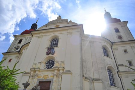 baroque church on summery day