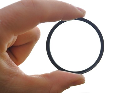 black circle from photo filter