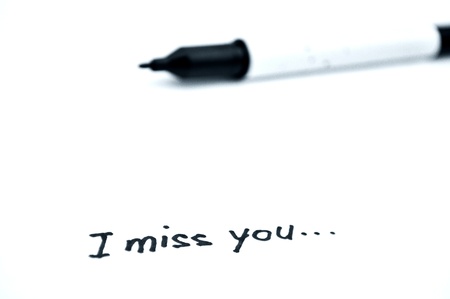 love sign on white paper