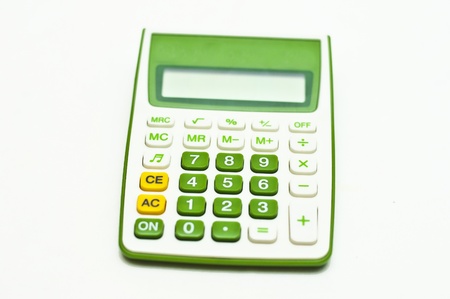 green math calculator on tableの写真素材