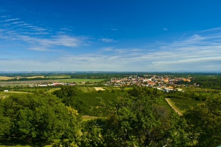 beautiful landscape on summery dayの写真素材
