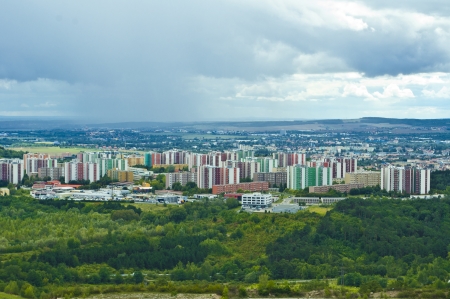 nice panorama of big cityの写真素材