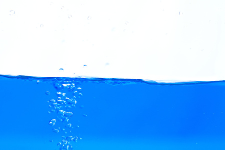 detail of blue water surfaceの写真素材