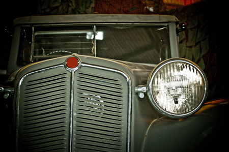 color detail of historic car