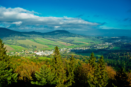 nice landscape on autumn dayの写真素材