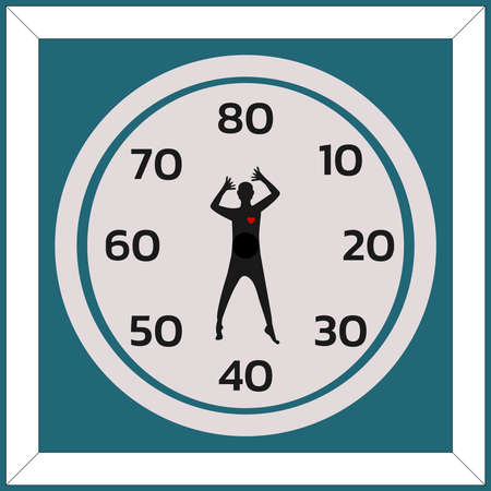 Period time of life concept same clock