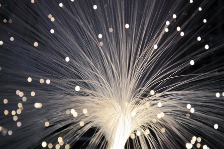 Detail of a 80s style fiber glass lampの写真素材