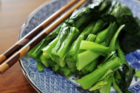 Komatsuna is a leaf vegetable often enjoyed in Japan. の写真素材