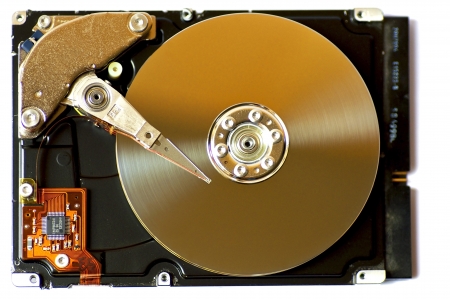 Hard Disk with open lidの写真素材