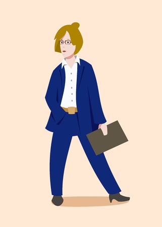 Character of a business ladyのイラスト素材