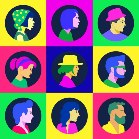 neon colorsのイラスト素材