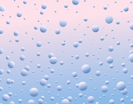 bubbles against the pink blue sky