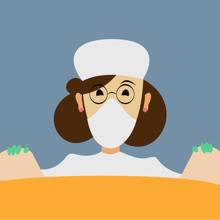 obstetrician ultrasoundのイラスト素材