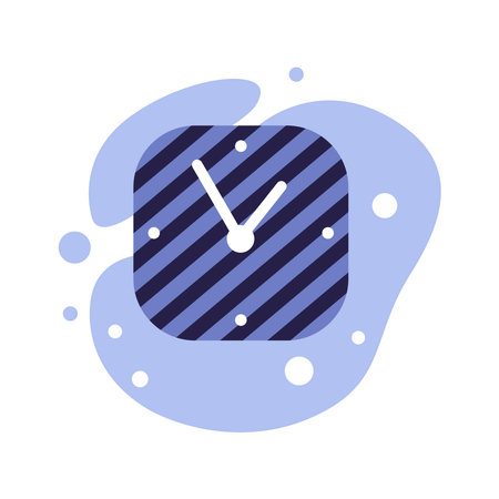 Wall clock on an abstract background.