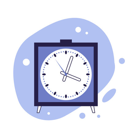 Desk clock alarm clock.のイラスト素材