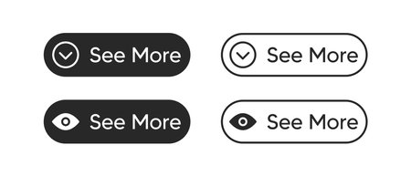 See more vector icon set. View all button symbol. Eyes vector sign
